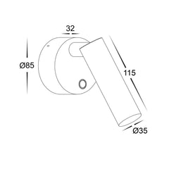 Havit Lighting Wall Lights Lesen Single Adjustable Wall Light Lights-For-You