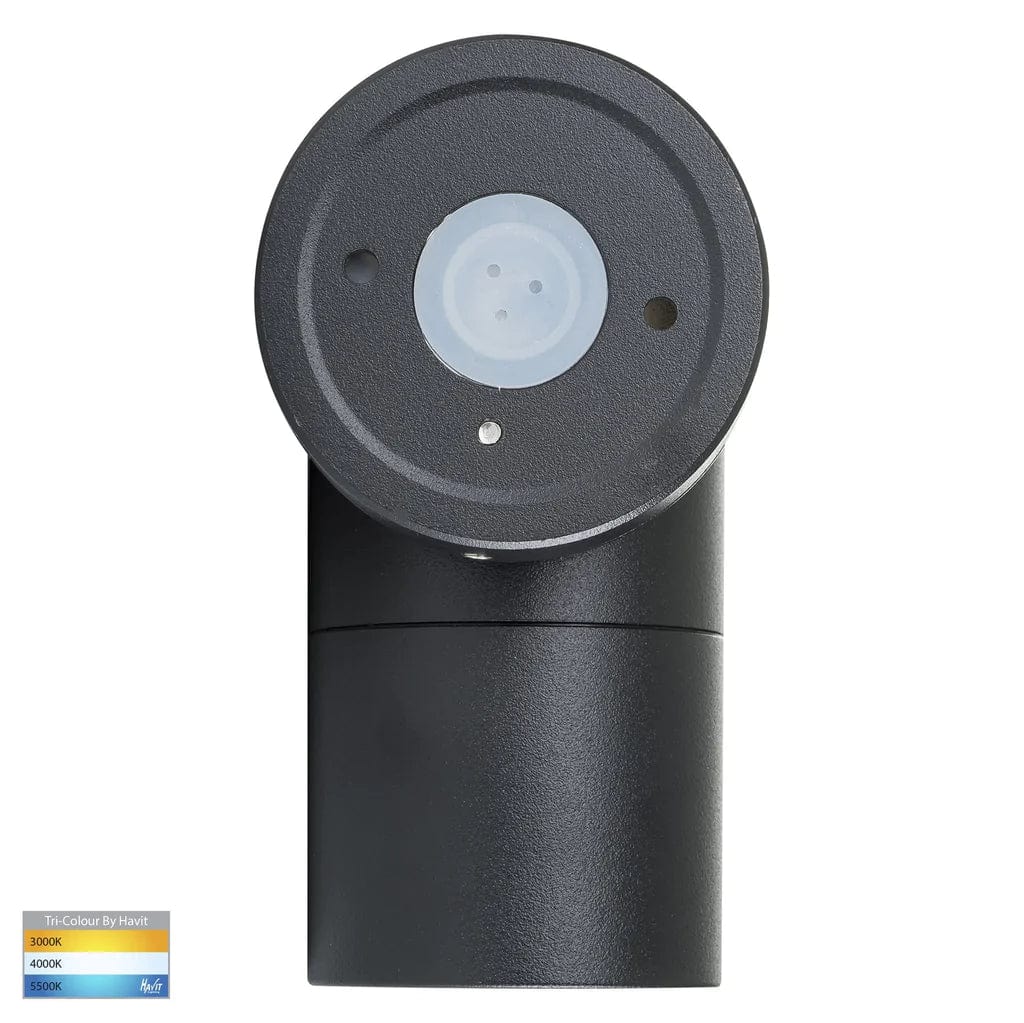 Havit Lighting Wall Lights Matt Black Fixed Down Wall Light Tri-Colour Lights-For-You