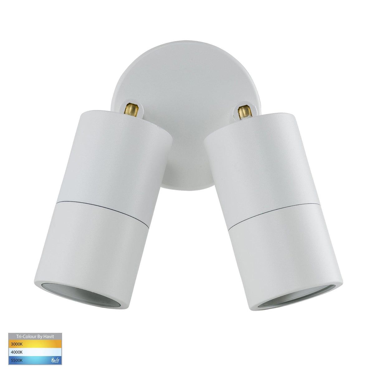 Havit Lighting Wall Lights Matt White Double Adjustable Spotlight Lights-For-You HV1335T 9350418015570