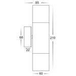 Havit Lighting Wall Lights Matt White Up Down Wall Light Tivah Lights-For-You