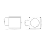 Havit Lighting Wall Lights Porter Square Fixed Down LED Wall Light 15w Lights-For-You