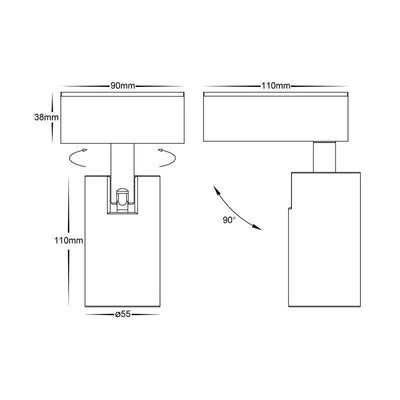 Havit Lighting Wall Lights Revo Single Adjustable LED Wall Light CCT Lights-For-You