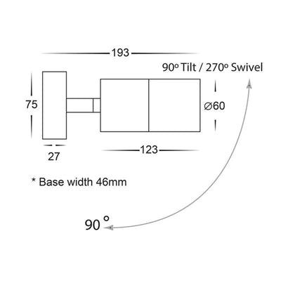 Havit Lighting Wall Lights Stainless Steel Adjustable Wall Light Piaz Lights-For-You HV1271T 9350418014993