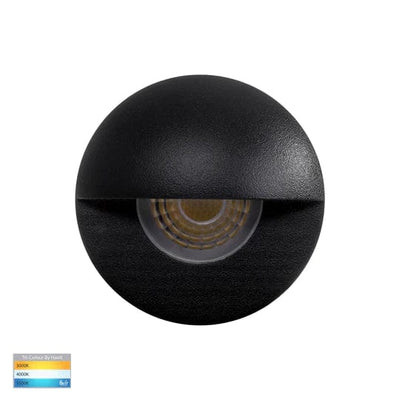 Havit Lighting Wall or Step Lights Elite Black Aluminium LED Wall or Step Light with Eyelid - HV2883T-BLK-12V Lights-For-You HV2883T-BLK-12V 9350418028228