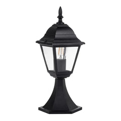 Havit Lighting Wall Pillar Lights Newark 4 Panel Pillar Light in Aluminium Black Havit Lighting - HV1651W-BLK Lights-For-You HV1651W-BLK