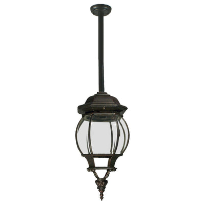 Flinders Large IP44 Outdoor Rod Pendant Antique Bronze