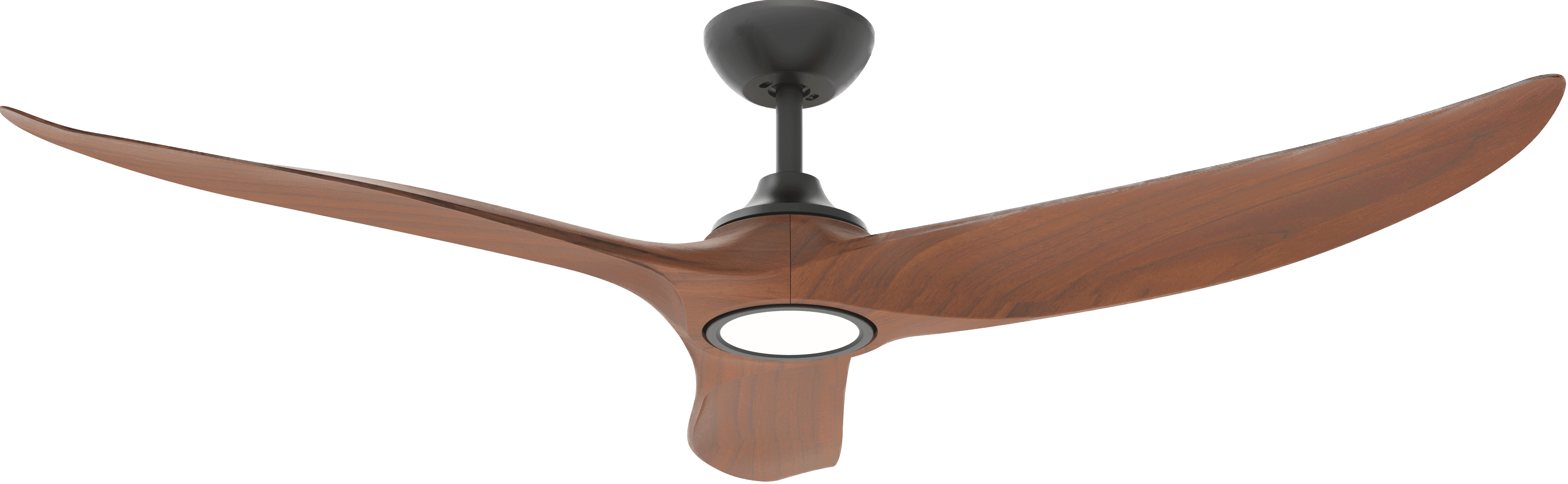 Hunter Pacific Ceiling Fans 48" / Black/Koa Evolve EC/DC Motor Ceiling Fan with Light & Remote by Hunter Pacific Lights-For-You E362L