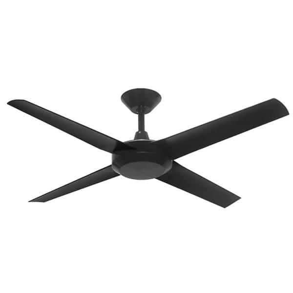 Hunter Pacific Ceiling Fans Matt Black New Concept Ceiling Fan 52 Inch - With No Light by Hunter Pacific FNC079BKL2