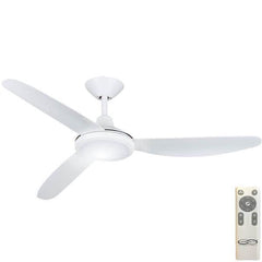 Hunter Pacific Ceiling Fans Polar V2 48" & 56" DC Remote Control Ceiling Fan With LED Light Or No Light Colour White