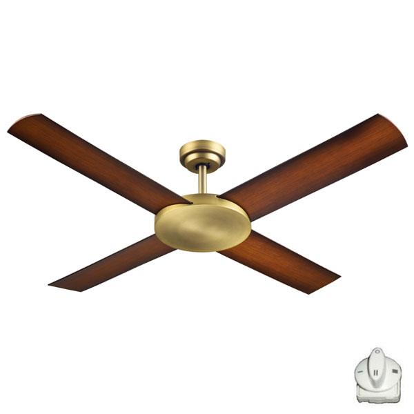 Hunter Pacific Ceiling Fans Antique Brass / No Revolution 3 52" Ceiling Fan with beautiful design by Hunter Pacific FNC238ABL2