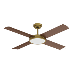 Hunter Pacific Ceiling Fans Antique Brass / Yes Revolution 3 52" Ceiling Fan with beautiful design by Hunter Pacific FNC237ABL2