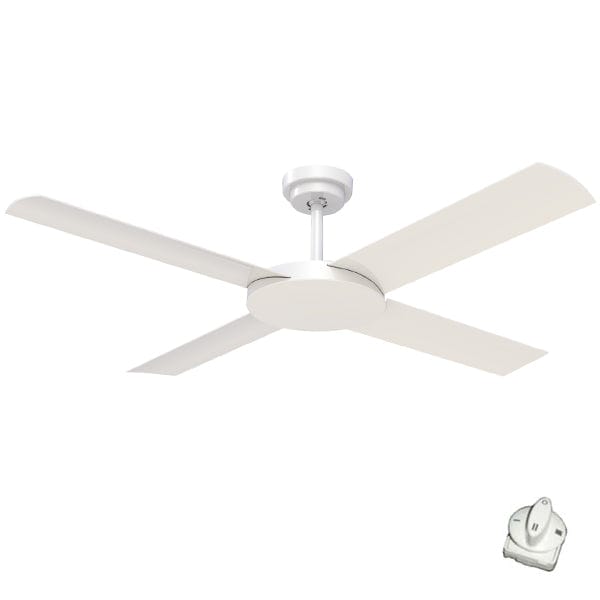 Hunter Pacific Ceiling Fans White / No Revolution 3 52" Ceiling Fan with beautiful design by Hunter Pacific Lights-For-You FNC238WHL2