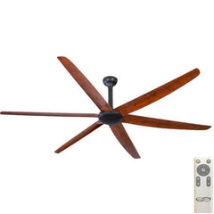 Hunter Pacific Ceiling Fans 86 inch / Matt Black with Natural Oak Blades The Big Fan 86" & 106" with beautiful design by Hunter Pacific Lights-For-You BF0864