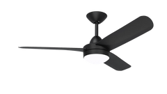 Hunter Pacific Ceiling Fans Black / LED X-Over 56" DC 3 Blade Ceiling Fan With Wall Control - XO300 Lights-For-You FNL257BKL2
