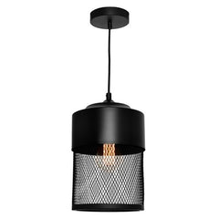 Black Industrial Mesh Pendant Light