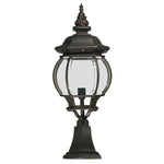 Flinders Large IP44 Outdoor Pillar Mount Antique Bronze