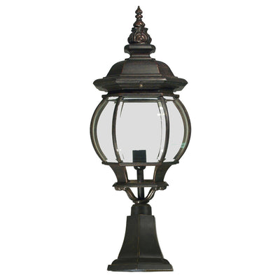Flinders Large IP44 Outdoor Pillar Mount Antique Bronze