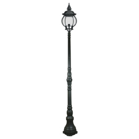 Flinders Large Domain IP44 Outdoor Garden Post Light Antique Black