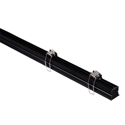 29mm x 26mm Deep Recessed Anti Glare Winged LED Profile in Black, Silver 