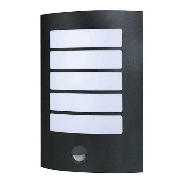 Stark Outdoor LED Wall Light with Sensor 14w 6000k in Stainless Steel or Black