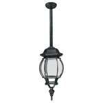 Flinders Large IP44 Outdoor Rod Pendant Antique Black
