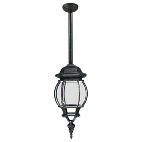 Flinders Large IP44 Outdoor Rod Pendant Antique Black