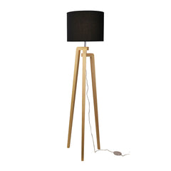 Oriel Lund Scandi Timber Tripod Floor Lamp
