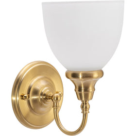 Benson 1 Light Wall Bracket Satin Brass