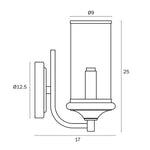 Lights For You Lighting Velden Wall Bracket Copper - VELDEN WB-CP Lights-For-You VELDEN WB-CP