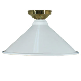 Lode Lighting Batten Fix Lights DIY Batten Fix Brass With Edwardian Shade 250mm by Lode Lighting Lights-For-You 3000123