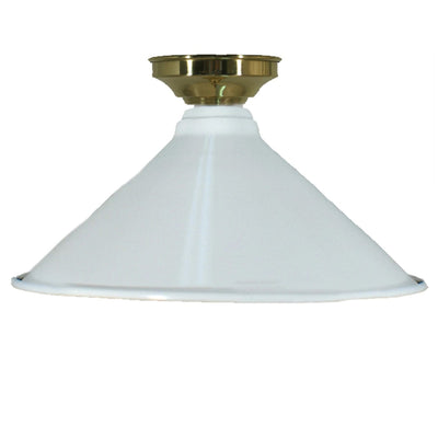 Lode Lighting Batten Fix Lights DIY Batten Fix Brass With Edwardian Shade 250mm by Lode Lighting Lights-For-You 3000123