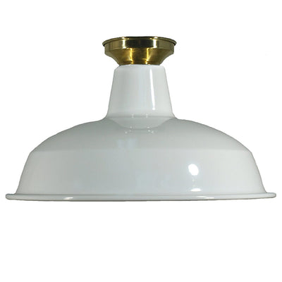 Lode Lighting Batten Fix Lights DIY Batten Fix Brass With Warehouse Shade 300mm by Lode Lighting Lights-For-You 3000331