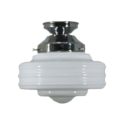 Lode Lighting Batten Fix Lights DIY Batten Fix With Detroit 14" Opal Matt Glass Lights-For-You 3010044