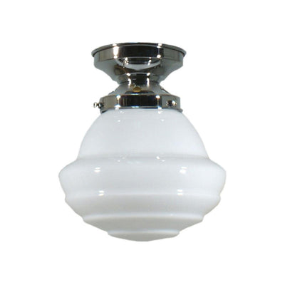 Lode Lighting Batten Fix Lights DIY Batten Fix With Parkville 9" Opal Gloss Glass Lights-For-You 3010040