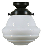 Lode Lighting Batten Fix Lights DIY Batten Fix With Parkville 9" Opal Gloss Glass Lights-For-You 3020018