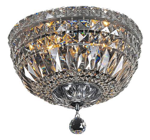 Lode Lighting Chandeliers Classique Small 3 Light Crystal Flush Mount Lights-For-You 1000116