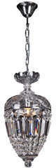 Lode Lighting Chandeliers Daylight Or Warm White / Chrome Mozart Crystal Basket Pendant Light in Chrome Lights-For-You 1000341