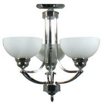 Lode Lighting Close To Ceiling Light(CTC) Houston CTC 3 Light in Chrome Opal Matt Glass Lights-For-You 1000247