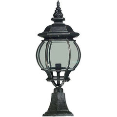 Lode Lighting Exterior Lighting FLINDERS 1LT LARGE PILLAR MOUNT EXTERIOR - ANTIQUE BLACK OR ANTIQUE BRONZE Lights-For-You EXL838BKD8