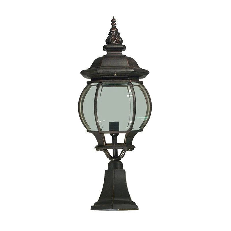 Lode Lighting Exterior Lighting FLINDERS 1LT LARGE PILLAR MOUNT EXTERIOR - ANTIQUE BLACK OR ANTIQUE BRONZE Lights-For-You EXL838BZD8