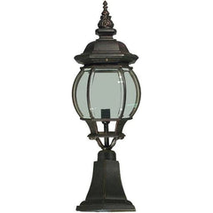 Lode Lighting Exterior Lighting FLINDERS 1LT MEDIUM PILLAR MOUNT EXTERIOR - ANTIQUE BLACK OR ANTIQUE BRONZE Lights-For-You EXL934BKD8