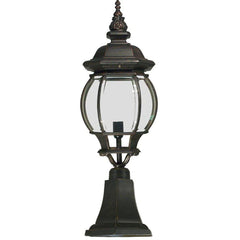 Lode Lighting Exterior Lighting FLINDERS 1LT MEDIUM PILLAR MOUNT EXTERIOR - ANTIQUE BLACK OR ANTIQUE BRONZE Lights-For-You EXL934BZD8