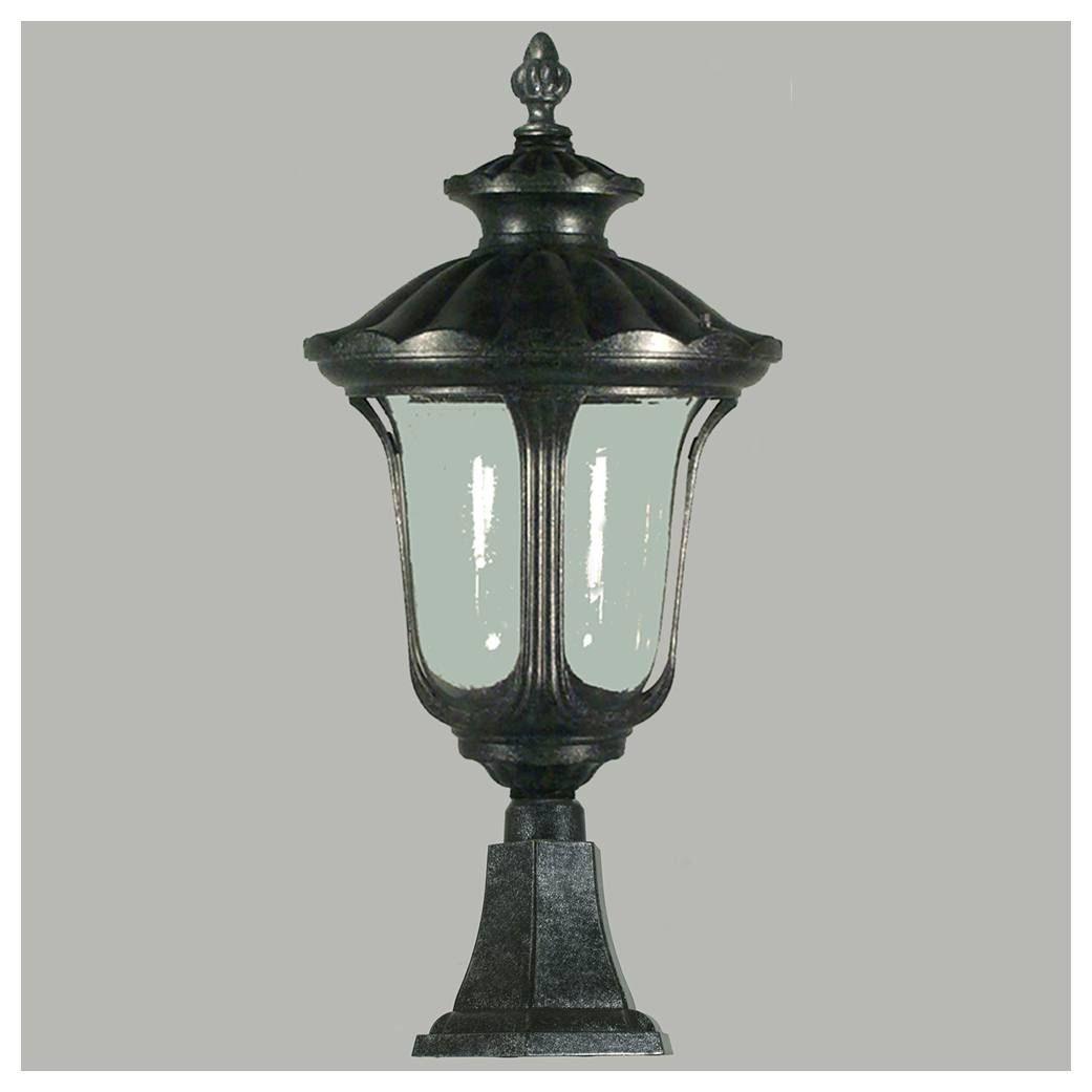 Lode Lighting Exterior Lighting WATERFORD 1LT LARGE PILLAR MOUNT EXTERIOR - ANTIQUE BLACK Lights-For-You EXL943BKD8