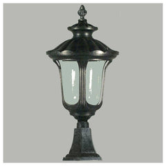 Lode Lighting Exterior Lighting WATERFORD 1LT LARGE PILLAR MOUNT EXTERIOR - ANTIQUE BLACK Lights-For-You EXL943BKD8