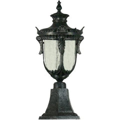 Lode Lighting Exterior Lighting WELLINGTON 1LT LARGE PILLAR MOUNT EXTERIOR - ANTIQUE BLACK Lights-For-You EXL949BKD8