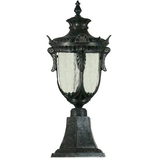 Lode Lighting Exterior Lighting WELLINGTON 1LT MEDIUM PILLAR MOUNT EXTERIOR - ANTIQUE BLACK Lights-For-You EXL946BKD8