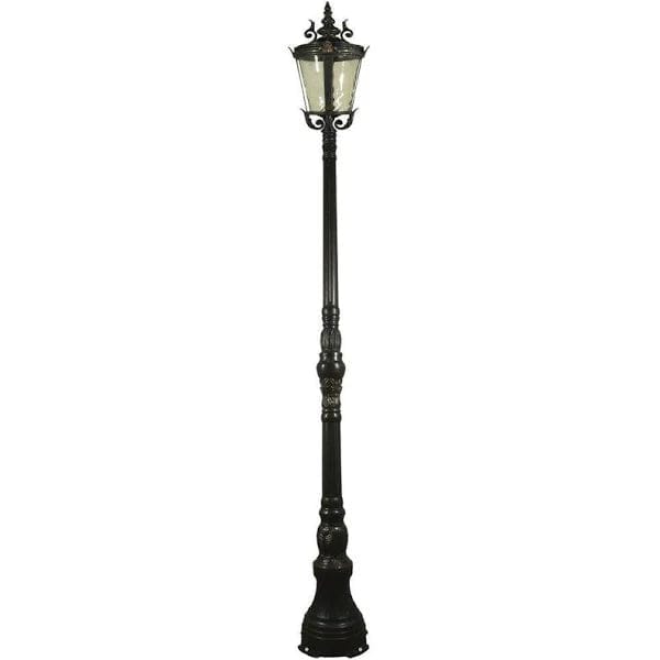 Lode Lighting Exterior Posts ALBURY 1LT DOMAIN POST EXTERIOR LIGHT - ANTIQUE BRONZE Lights-For-You EXL941BZD8