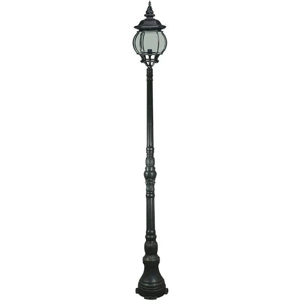 Lode Lighting Exterior Posts FLINDERS 1LT DOMAIN POST EXTERIOR LIGHT - ANTIQUE BLACK OR ANTIQUE BRONZE Lights-For-You EXL875BKD8