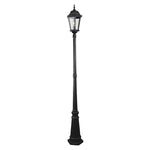 Lode Lighting Exterior Posts Junction Single Post Light Medium 1Lt Antique Black Lights-For-You 1001235