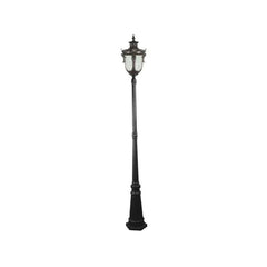Lode Lighting Exterior Posts WELLINGTON 1LT POST EXTERIOR LIGHT - ANTIQUE BLACK Lights-For-You EXL948BKD8